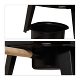 Relaxdays 10033860 Gullash Pan, Sort, Rød