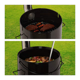 Relaxdays 10033860 Gullash Pan, Sort, Rød